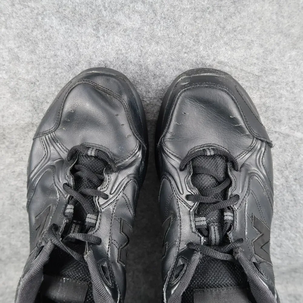 New Balance Shoes Mens 13 Athletic Trainers 624 Active Sneaker Black Leather 4E